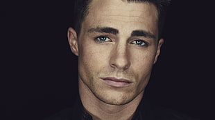 man's face, model, portrait, Colton Haynes