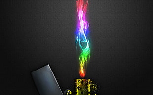 multicolored flamed lighter illustration HD wallpaper