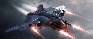 spacecraft illustration, spaceship, space, Star Citizen, Aegis Dynamics HD wallpaper