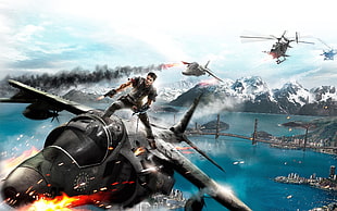 game illustration, Just Cause 2, video games HD wallpaper