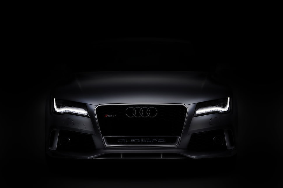 gray Audi bumper HD wallpaper