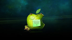 green Apple logo, green, apples