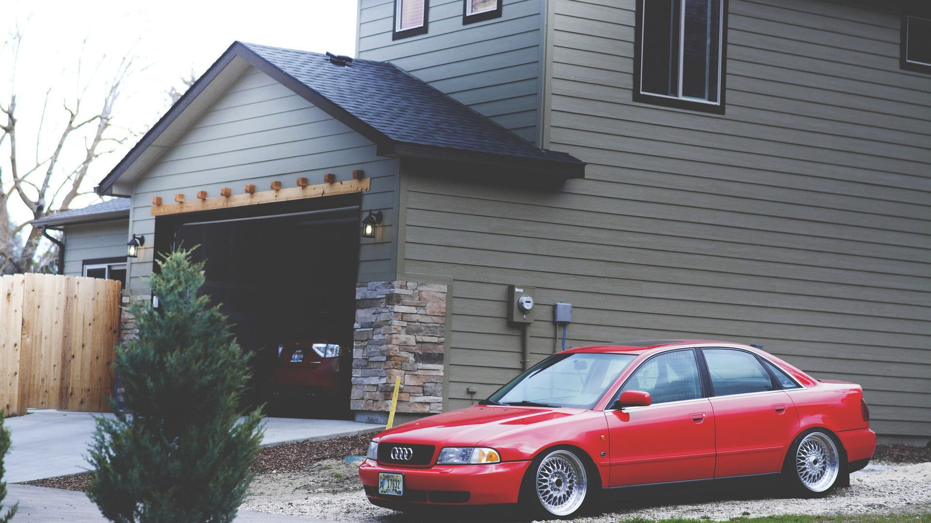 red Audi A6 sedan, Audi A4, Audi S4, car, vehicle