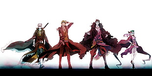 anime characters illustration, One Piece, Monkey D. Luffy, Trafalgar Law HD wallpaper