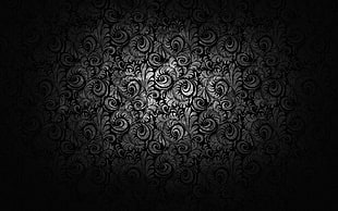 abstract, black, monochrome, pattern