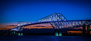 bridge under blue sky photo, tokyo HD wallpaper