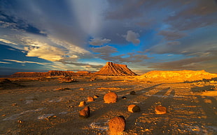 photo of dessert during golden hour