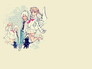 illustration of white haired anime character, Soul Eater HD wallpaper
