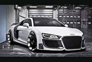 white Audi concept car