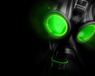 black gas mask HD wallpaper