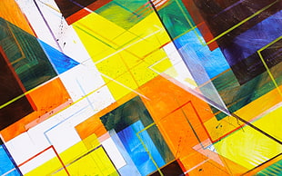 multicolored abstract painting