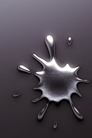 liquid mercury illustration HD wallpaper