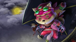 pink suit animal 3D character, Teemo