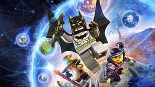 multicolored Lego Batman illustartion, lego dimension, artwork, video games HD wallpaper