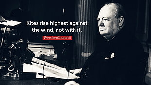 Winston Churchill, typography, quote, Winston Churchill HD wallpaper