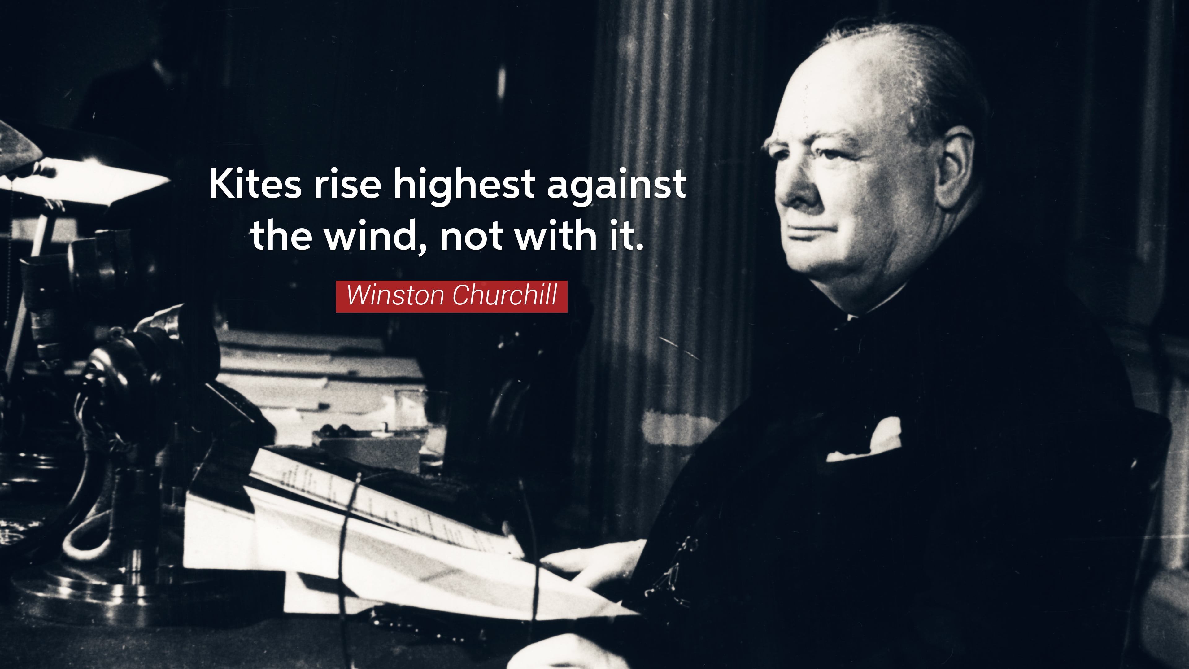Winston Churchill, typography, quote, Winston Churchill