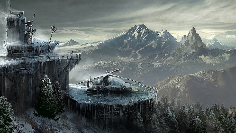 Computer Game Scenery, Concept Art, Rise Of The Tomb Raider, Video 