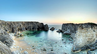 sea shore timelapse photography