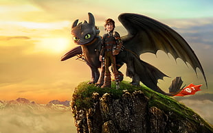 Toothless illustration, How to Train Your Dragon 2, animated movies, movies HD wallpaper