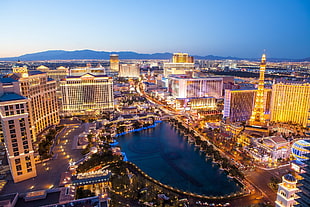 golden city during daytime, Las Vegas HD wallpaper