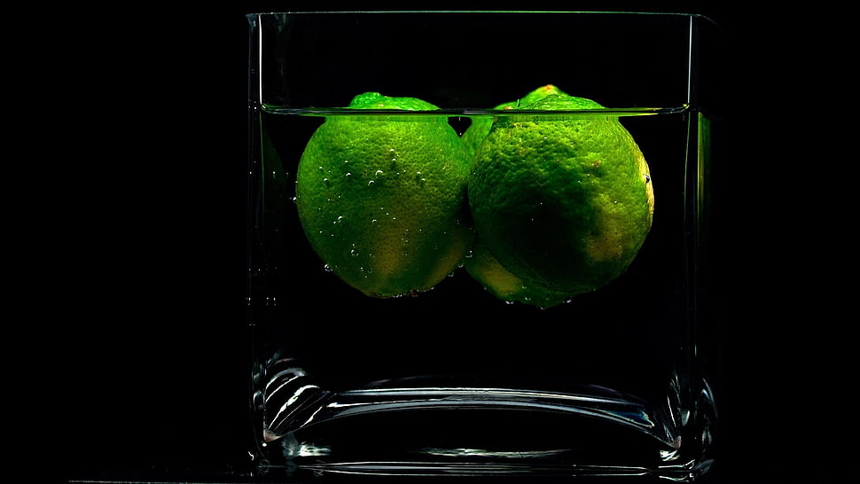 lemons, glass HD wallpaper