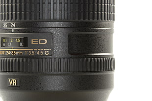 black 24-85mm ED camera lens HD wallpaper