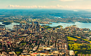 bird's eye view of metropolis during daytime HD wallpaper