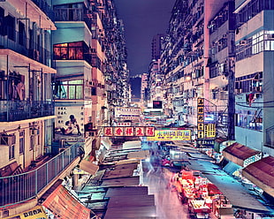 white concrete building, Hong Kong, city, China, Asia HD wallpaper