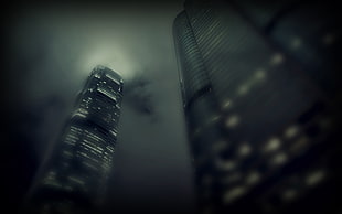 gray pavement, worm's eye view, skyscraper HD wallpaper