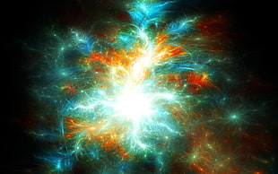 multicolored nebula HD wallpaper