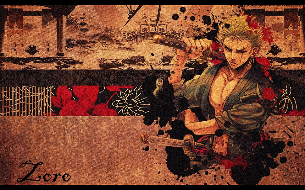 One Piece Zoro illustration, anime, One Piece, Roronoa Zoro HD ...