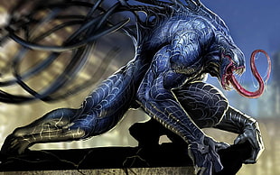 Marvel Venom illustration HD wallpaper