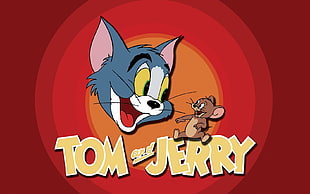 Tom and Jerry text HD wallpaper
