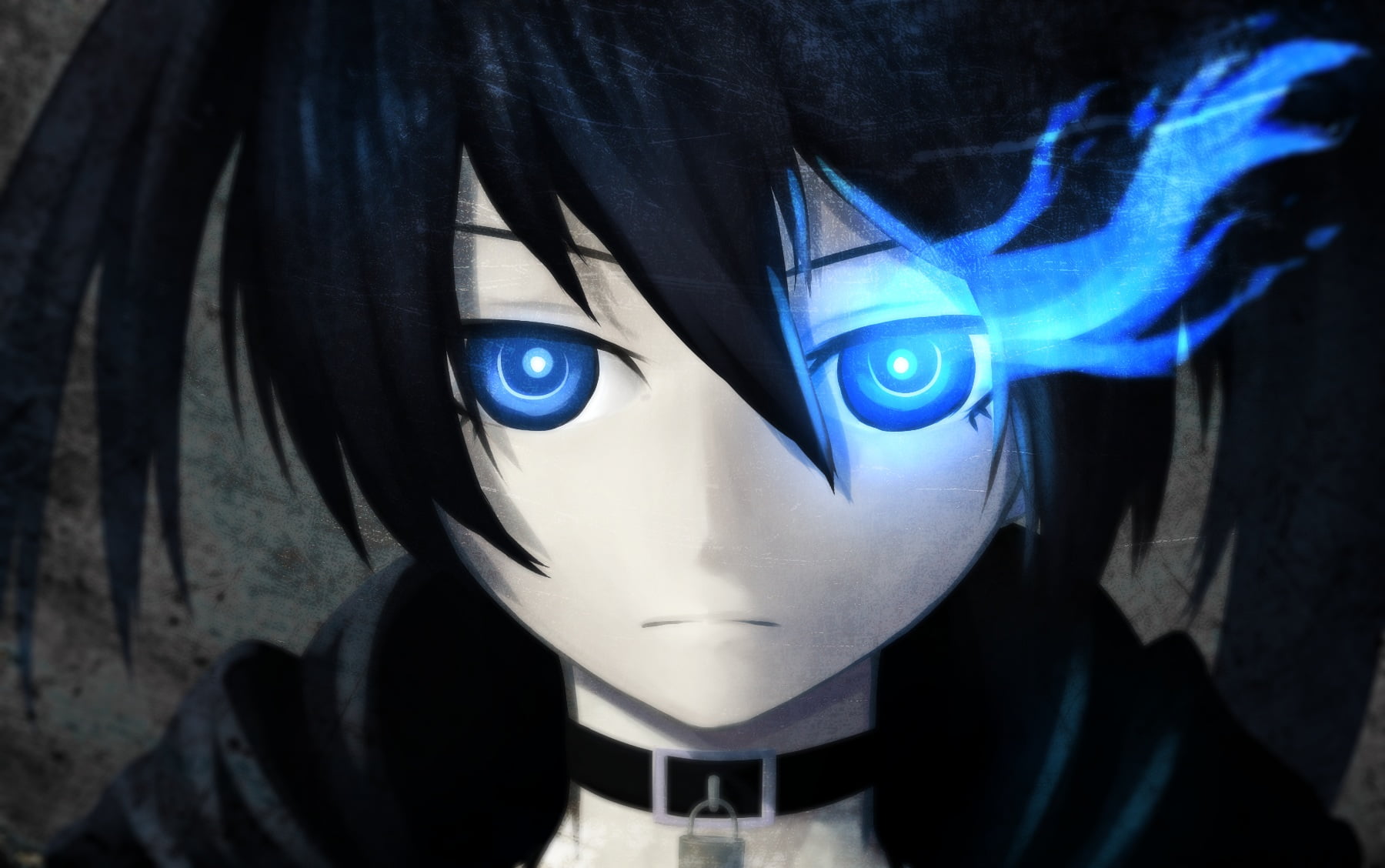 Black haired anime character with blue eyes, Black Rock Shooter, anime HD  wallpaper | Wallpaper Flare