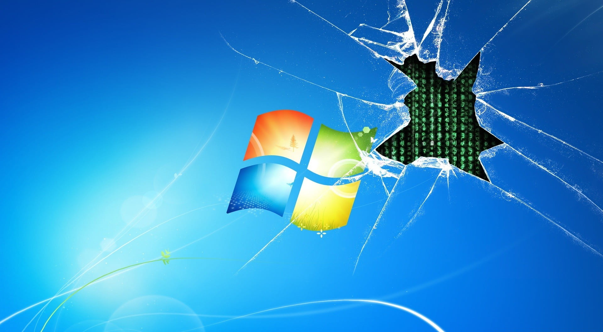 Microsoft logo, Windows 7