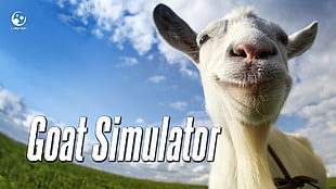 white goat, Goat Simulator, video games HD wallpaper
