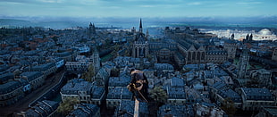 aerial photography of high rise buildings, Assassin's Creed:  Unity, video games HD wallpaper
