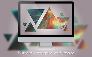 Numix fragmented space illustration, nebula, Numix, blurred HD wallpaper