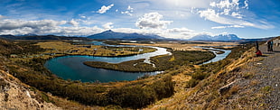 blue lake, nature, landscape, photography, panoramas