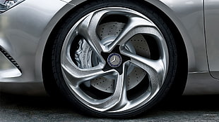 gray Mercedes-Benz automotive wheel with tire, Mercedes Style Coupe, concept cars