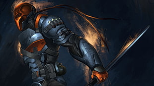 anime character wallpaper, Deathstroke, DC Comics, artwork, villains