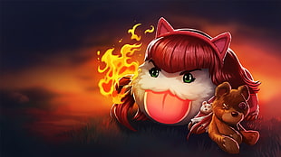 Annie from League of Legends, League of Legends, Poro, Annie (League of Legends) HD wallpaper