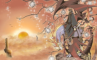 man riding dragon digital wallpaper, Tsubasa: Reservoir Chronicle, Li Syaoran, dragon HD wallpaper