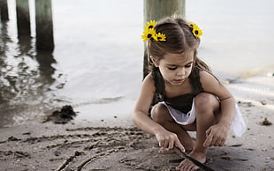 Girl,  Child,  Game,  Stick