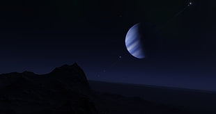 blue planet digital art, space, planet, Space Engine, world