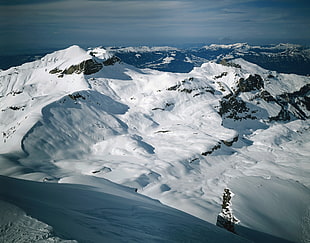 snow covered mountains during daytime