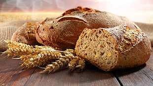 wheat bread, food, bread HD wallpaper