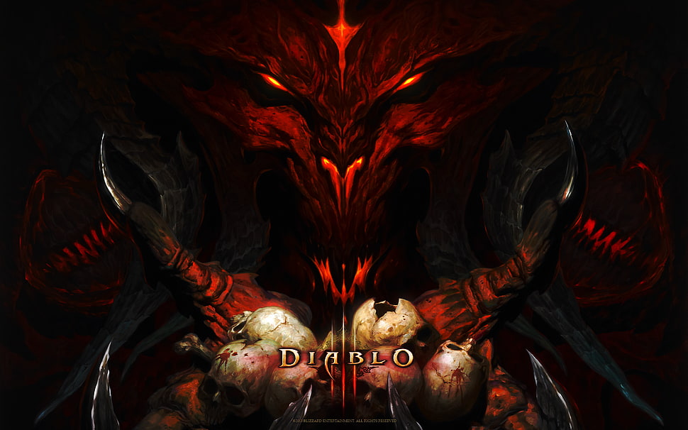 Diablo II poster, Diablo, Diablo III, video games, Blizzard Entertainment HD wallpaper