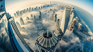 aerial photography of Chrysler tower, New York