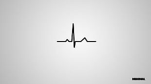 heart beat digital wallpaper